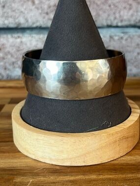 Kirk Pewter Hammered Finish Cuff Bracelet - Pewter